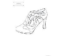 女鞋临摹 手绘线稿_04 (非软件绘制)