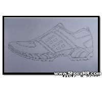 运动鞋设计手稿