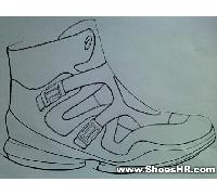 运动鞋线描稿