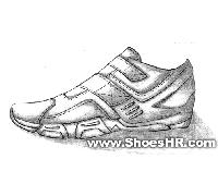 运动鞋素描